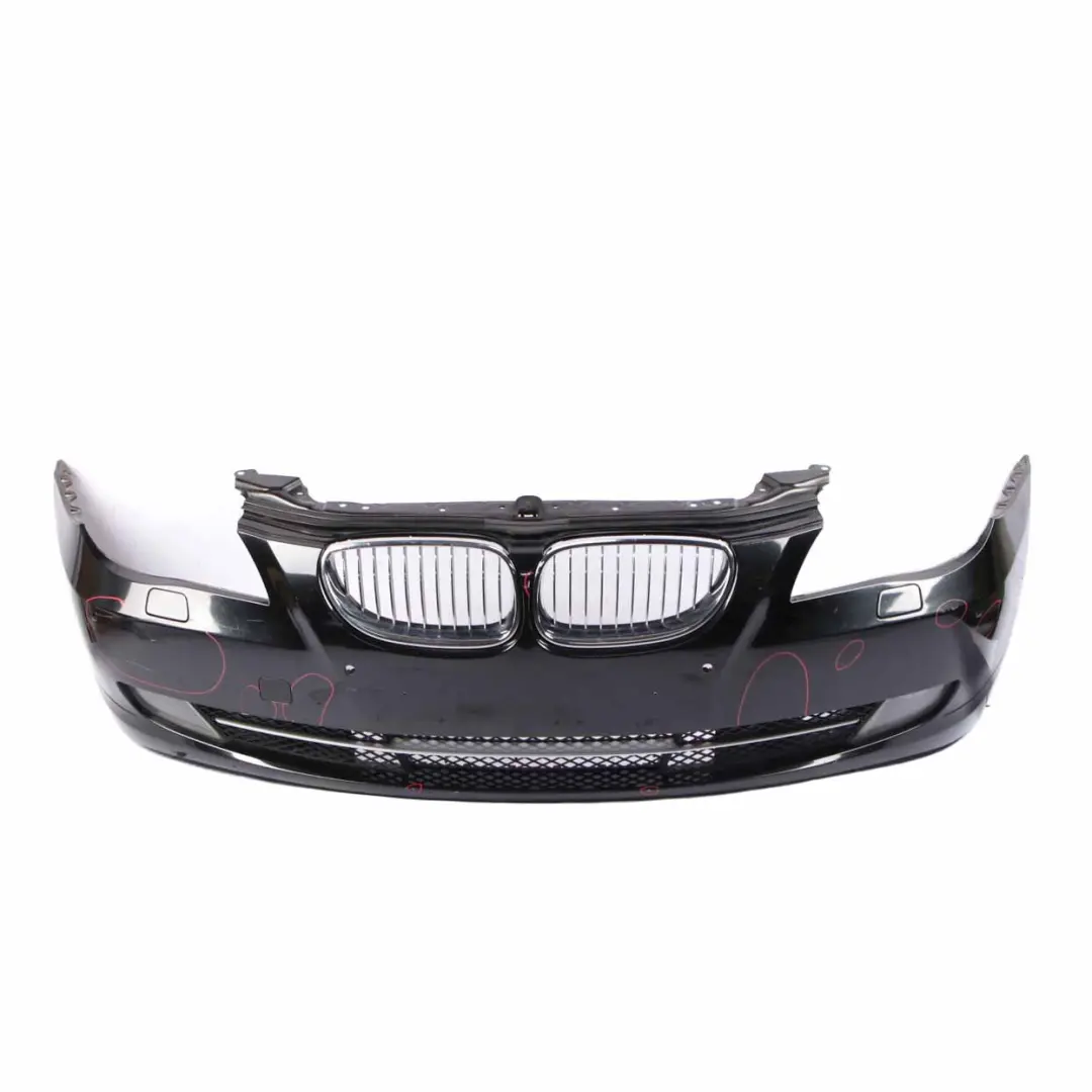 Front Bumper Trim Panel Black Sapphire Metallic - 475 to BMW E60 LCI with Part number 0420276 BMW E60 LCI Front Bumper Trim Panel Black Sapphire Metallic - 475 - SKU 0420276-BS - Part number 0420276