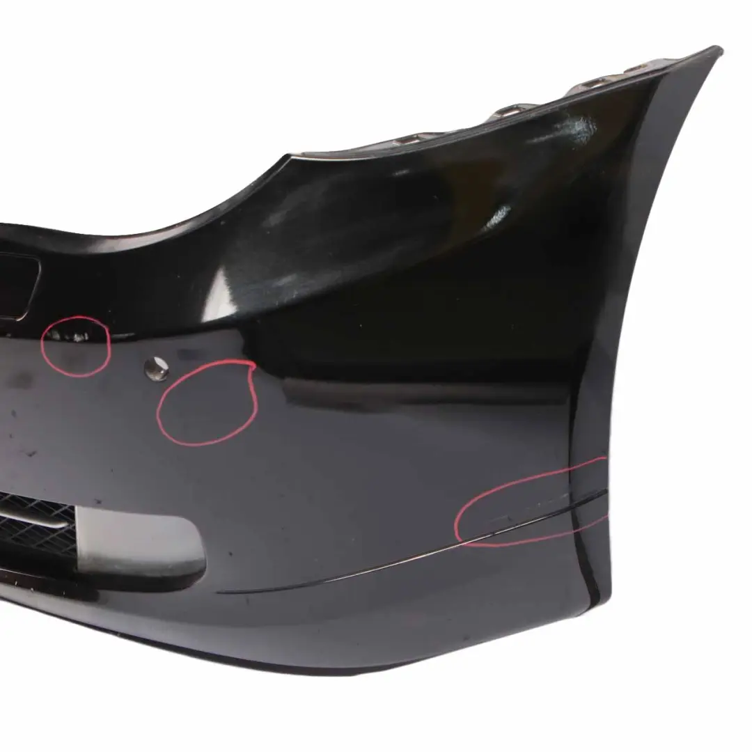 BMW E60 LCI Front Bumper Trim Panel Black Sapphire Metallic - 475 - SKU 0420276-BS - Part number 0420276