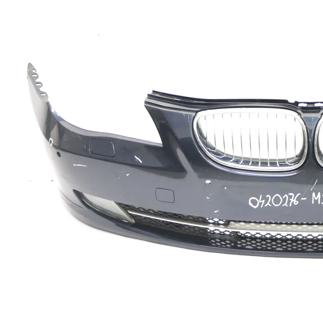 BMW E60 E61 LCI Front Bumper Trim Panel Monacoblau Monaco Blue - A35 - SKU 0420276-MB - Part number 0420276