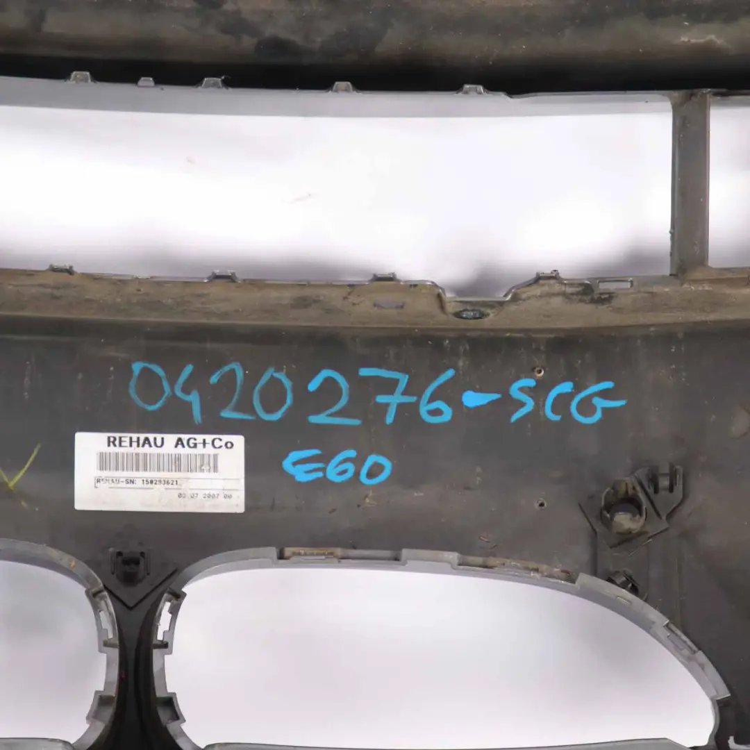 BMW E60 LCI Front Bumper Trim Panel E61 LCI Spacegrau Grey Metallic - A52 - SKU 0420276-SCG - Part number 0420276