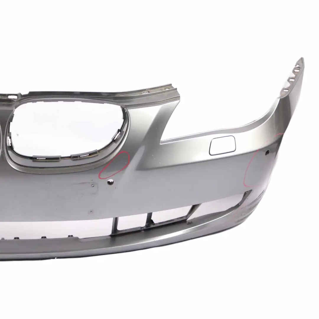 BMW E60 LCI Front Bumper Trim Panel E61 LCI Spacegrau Grey Metallic - A52 - SKU 0420276-SCG - Part number 0420276