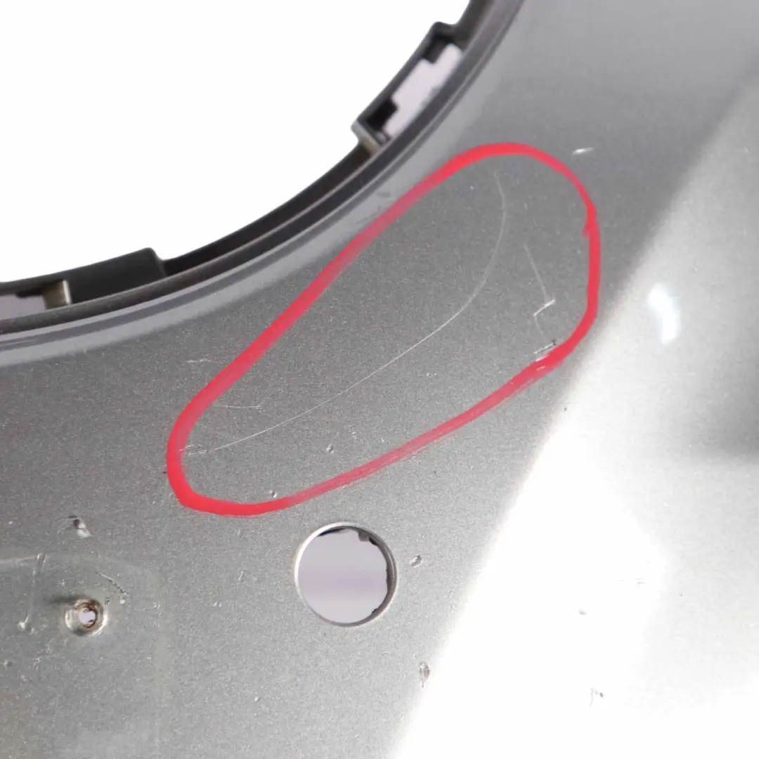 BMW E60 LCI Front Bumper Trim Panel E61 LCI Spacegrau Grey Metallic - A52 - SKU 0420276-SCG - Part number 0420276