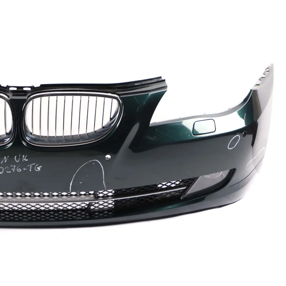 BMW 5 E60 E61 LCI Front Bumper Trim Panel Tiefgruen Deep Green - A43 - SKU 0420276-TG - Part number 0420276