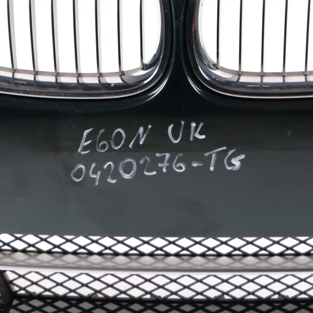 BMW 5 E60 E61 LCI Front Bumper Trim Panel Tiefgruen Deep Green - A43 - SKU 0420276-TG - Part number 0420276