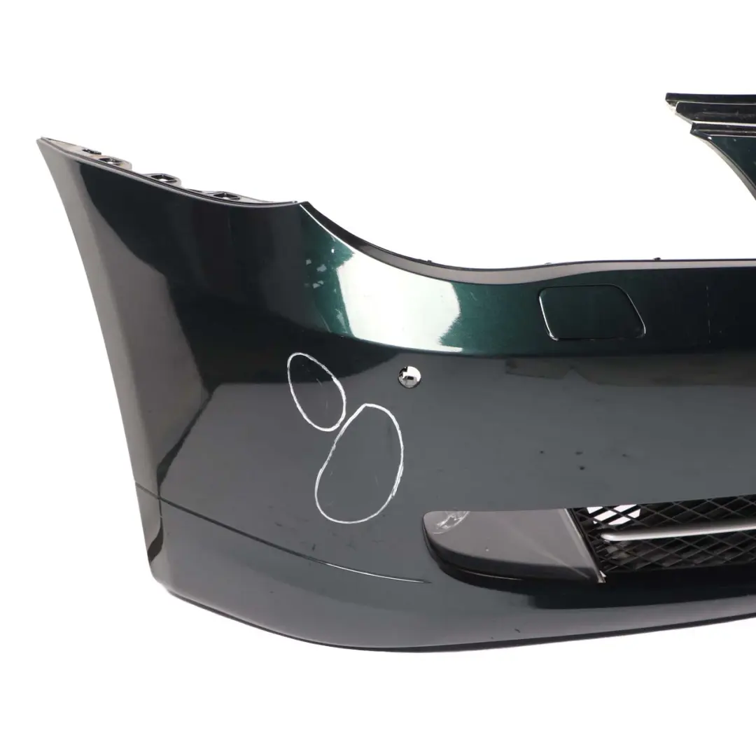 BMW 5 E60 E61 LCI Front Bumper Trim Panel Tiefgruen Deep Green - A43 - SKU 0420276-TG - Part number 0420276