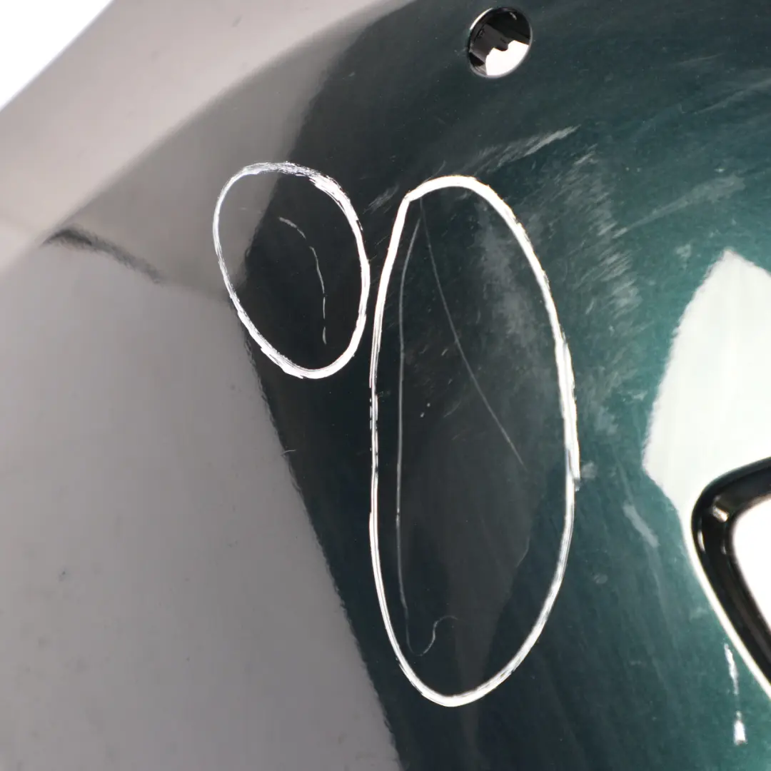 BMW 5 E60 E61 LCI Front Bumper Trim Panel Tiefgruen Deep Green - A43 - SKU 0420276-TG - Part number 0420276