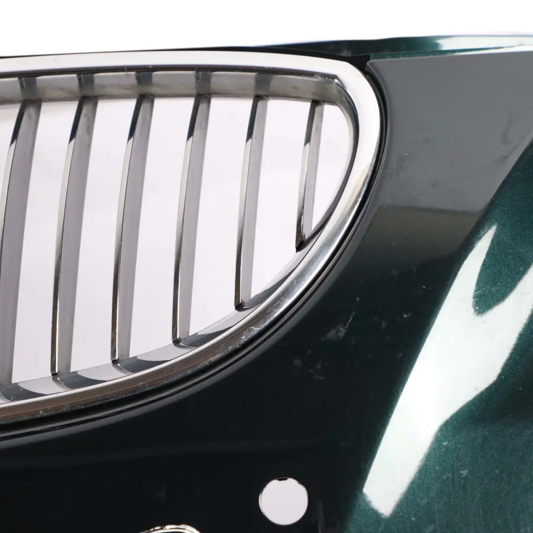 BMW 5 E60 E61 LCI Front Bumper Trim Panel Tiefgruen Deep Green - A43 - SKU 0420276-TG - Part number 0420276