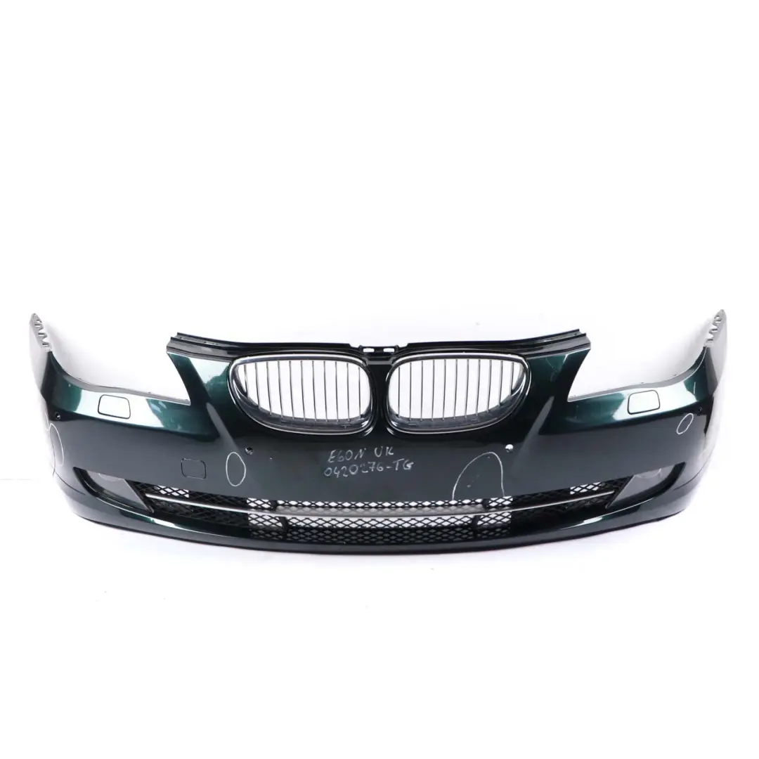 BMW 5 E60 E61 LCI Front Bumper Trim Panel Tiefgruen Deep Green - A43 - SKU 0420276-TG - Part number 0420276