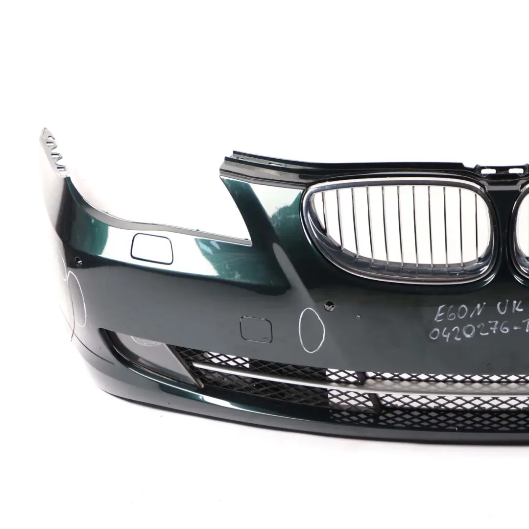 BMW 5 E60 E61 LCI Front Bumper Trim Panel Tiefgruen Deep Green - A43 - SKU 0420276-TG - Part number 0420276