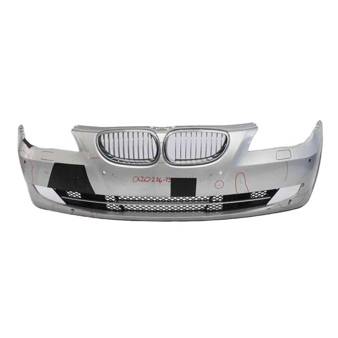 BMW E60 LCI Front Bumper Trim Panel Titansilber Titan Silver Metallic - 354 - SKU 0420276-TS - Part number 0420276