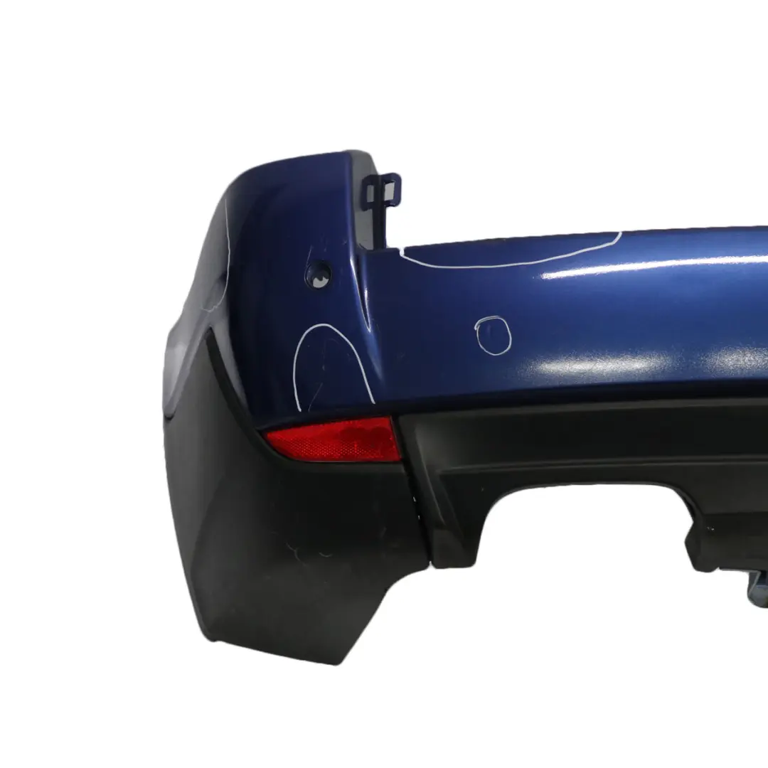 Bumper BMW X3 E83 LCI Trim Panelling PDC Montegoblau Blue Metallic - A51 to Rear with Part number 0420654 Rear Bumper BMW X3 E83 LCI Trim Panelling PDC Montegoblau Blue Metallic - A51 - SKU 0420654-MTB2 - Part number 0420654