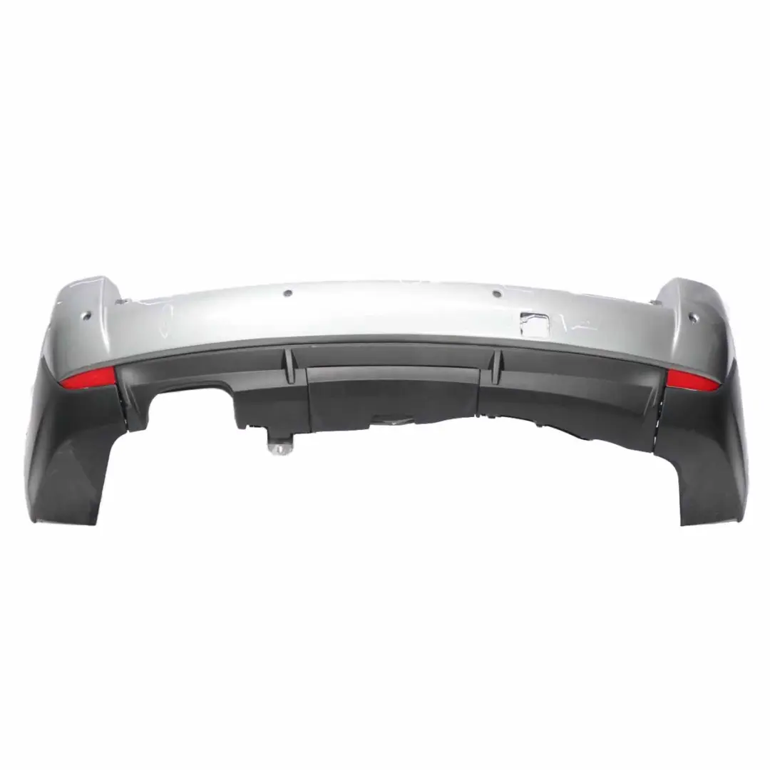 Bumper BMW X3 E83 LCI Trim Panelling PDC Spacegrau Grey Metallic - A52 to Rear with Part number 0420654 Rear Bumper BMW X3 E83 LCI Trim Panelling PDC Spacegrau Grey Metallic - A52 - SKU 0420654-SCG - Part number 0420654