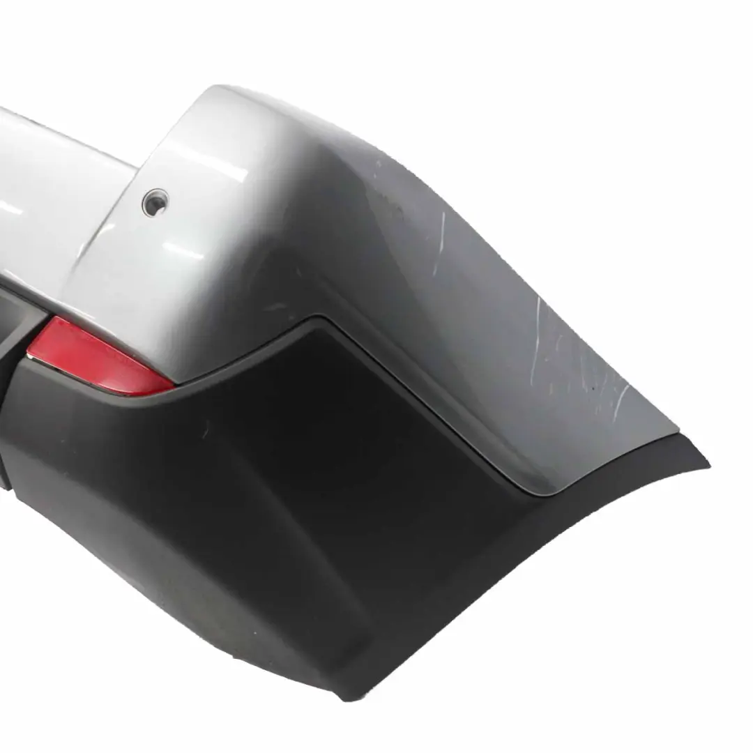 Bumper BMW X3 E83 LCI Trim Panelling PDC Spacegrau Grey Metallic - A52 to Rear with Part number 0420654 Rear Bumper BMW X3 E83 LCI Trim Panelling PDC Spacegrau Grey Metallic - A52 - SKU 0420654-SCG - Part number 0420654