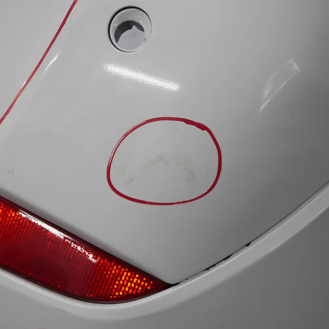 Bumper PDC Complete Trim Panel Cover White Painted to BMW X3 E83 LCI Rear with Part number 0420654 BMW X3 E83 LCI Rear Bumper PDC Complete Trim Panel Cover White Painted - SKU 0420654-WHI - Part number 0420654