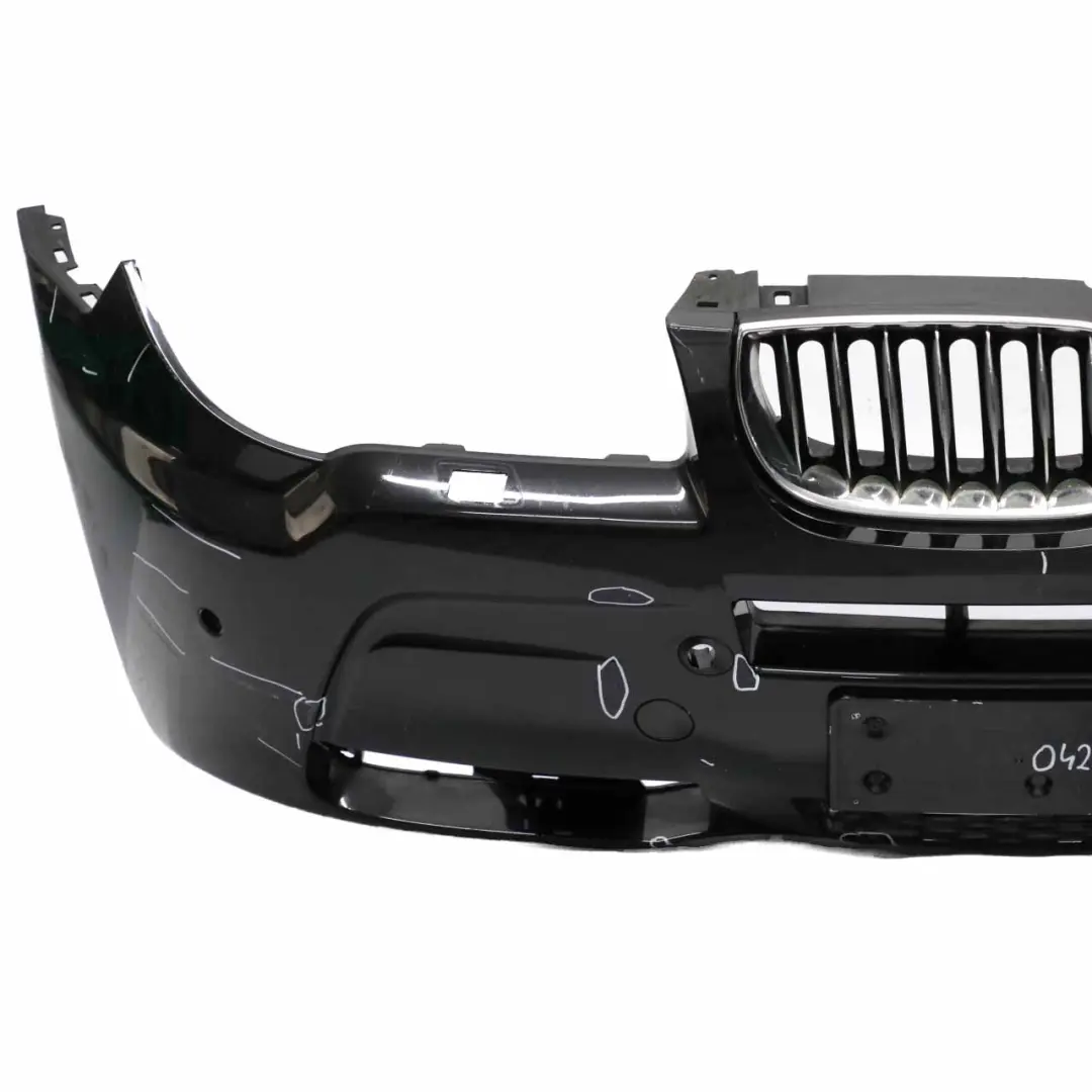 Front Bumper BMW X3 E83 LCI M Sport Complete Panel PDC Black Sapphire - 475 to with Part number 0420663 Front Bumper BMW X3 E83 LCI M Sport Complete Panel PDC Black Sapphire - 475 - SKU 0420663-BS - Part number 0420663