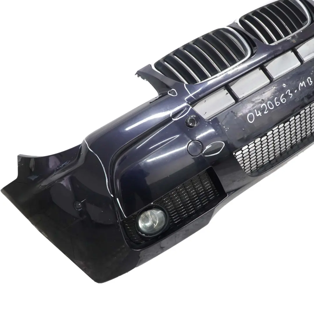 BMW X3 E83 LCI M Sport Complete Front Bumper PDC Monaco Blue Metallic - A35 - SKU 0420663-MB - Part number 0403466