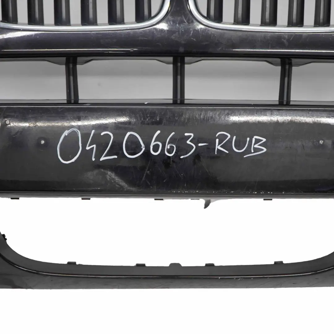 Front Bumper BMW X3 E83 LCI M Sport Complete Panel PDC Rubinschwarz Black - S23 to with Part number 0420663 Front Bumper BMW X3 E83 LCI M Sport Complete Panel PDC Rubinschwarz Black - S23 - SKU 0420663-RUB - Part number 0420663