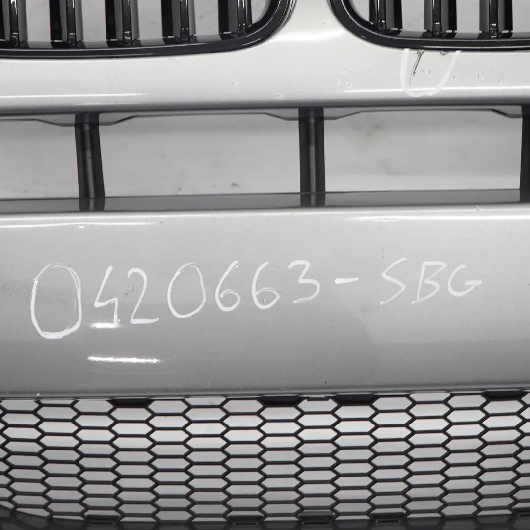 BMW X3 E83 LCI M Sport Complete Front Bumper PDC Silbergrau Silver Grey - A08 - SKU 0420663-SBG - Part number 0403466