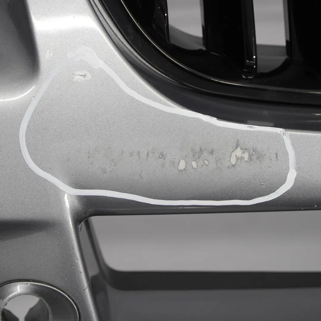 BMW X3 E83 LCI M Sport Complete Front Bumper PDC Silbergrau Silver Grey - A08 - SKU 0420663-SBG - Part number 0403466