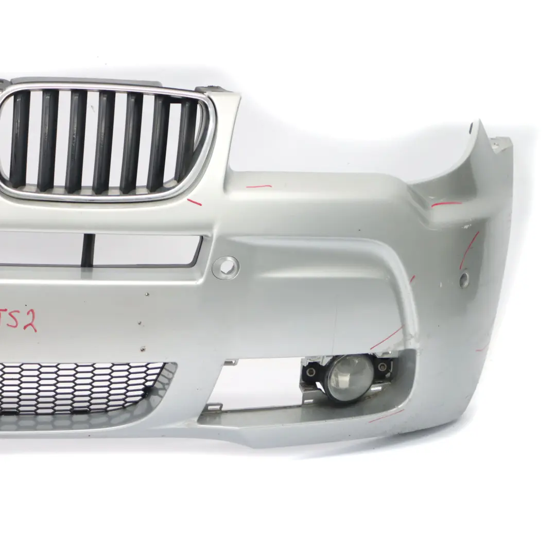 BMW X3 E83 LCI M Sport Complete Front Bumper PDC Titansilber Silver - 354 - SKU 0420663-TS2 - Part number 0403466