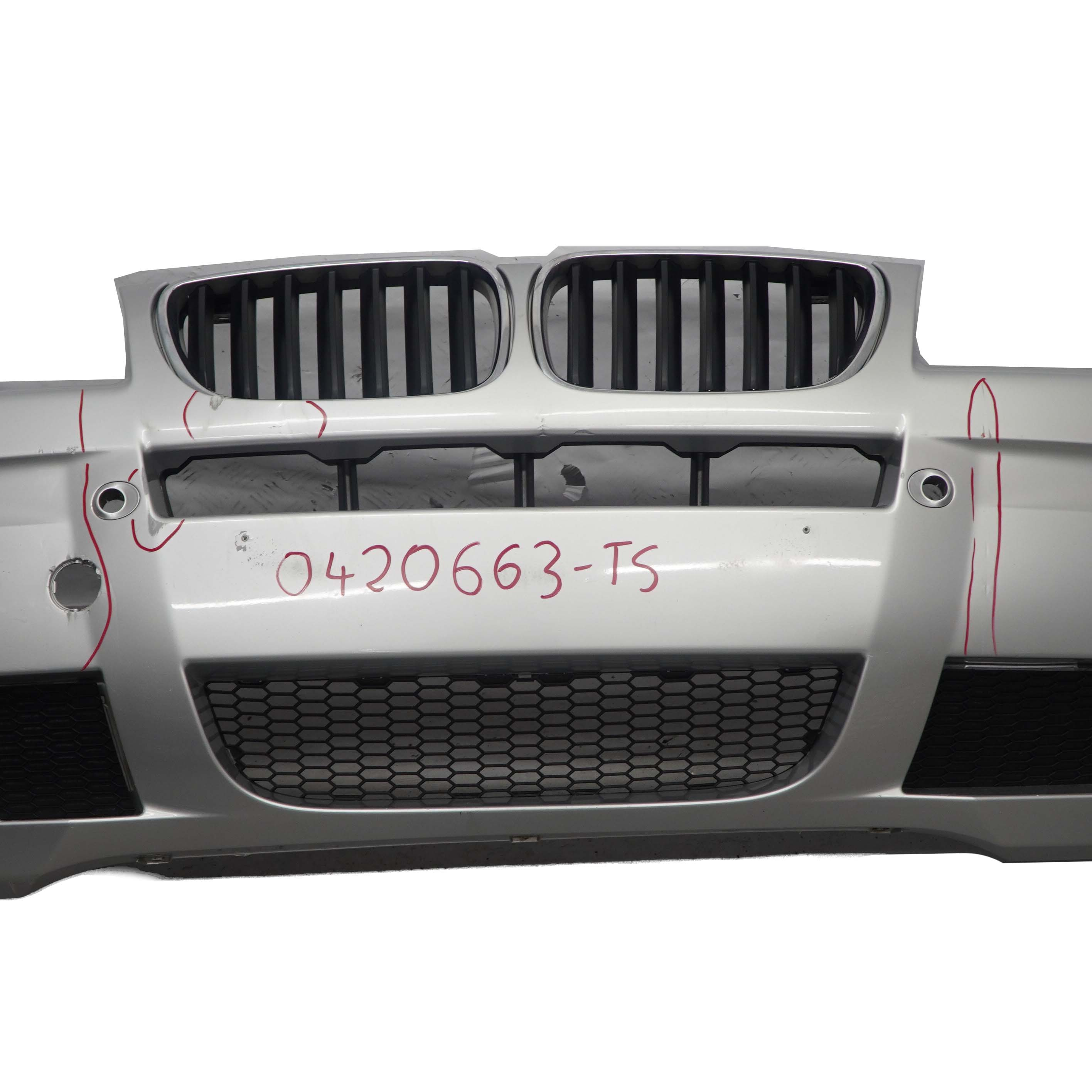 1UPJ-45181010]BMW X3 E83(LCI 後期)(PC25)フロントバンパー 中古