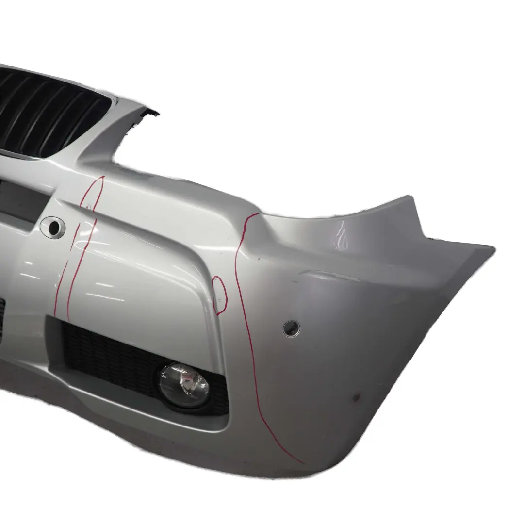 BMW X3 E83 LCI M Sport Complete Front Bumper PDC Titansilber Silver - 354 - SKU 0420663-TS - Part number 0403466