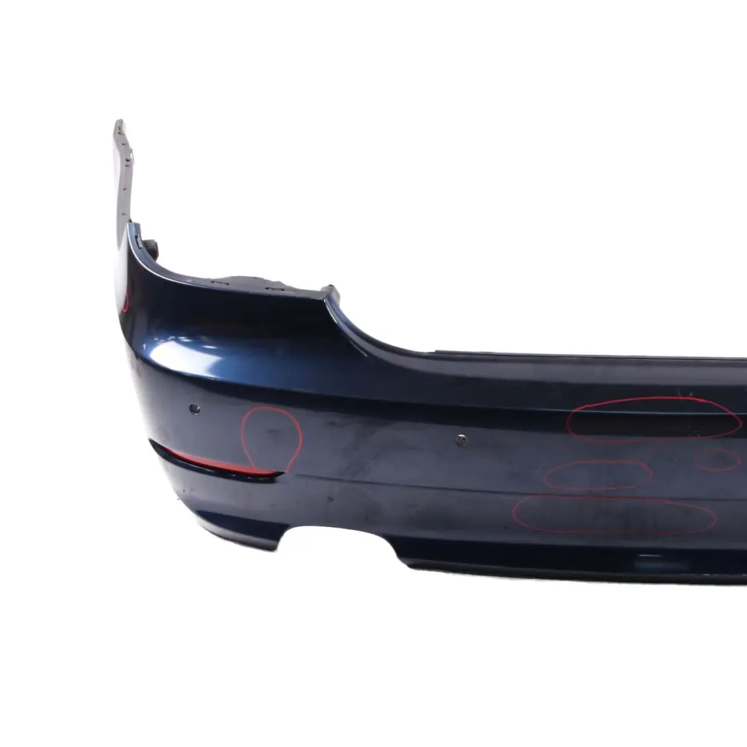 BMW E60 LCI Bumper Rear PDC Trim Panel Tiefseeblau Deep Sea Blue Metallic - A76 - SKU 0422349-DSB2 - Part number 0422349