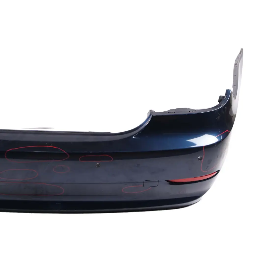 BMW E60 LCI Bumper Rear PDC Trim Panel Tiefseeblau Deep Sea Blue Metallic - A76 - SKU 0422349-DSB2 - Part number 0422349