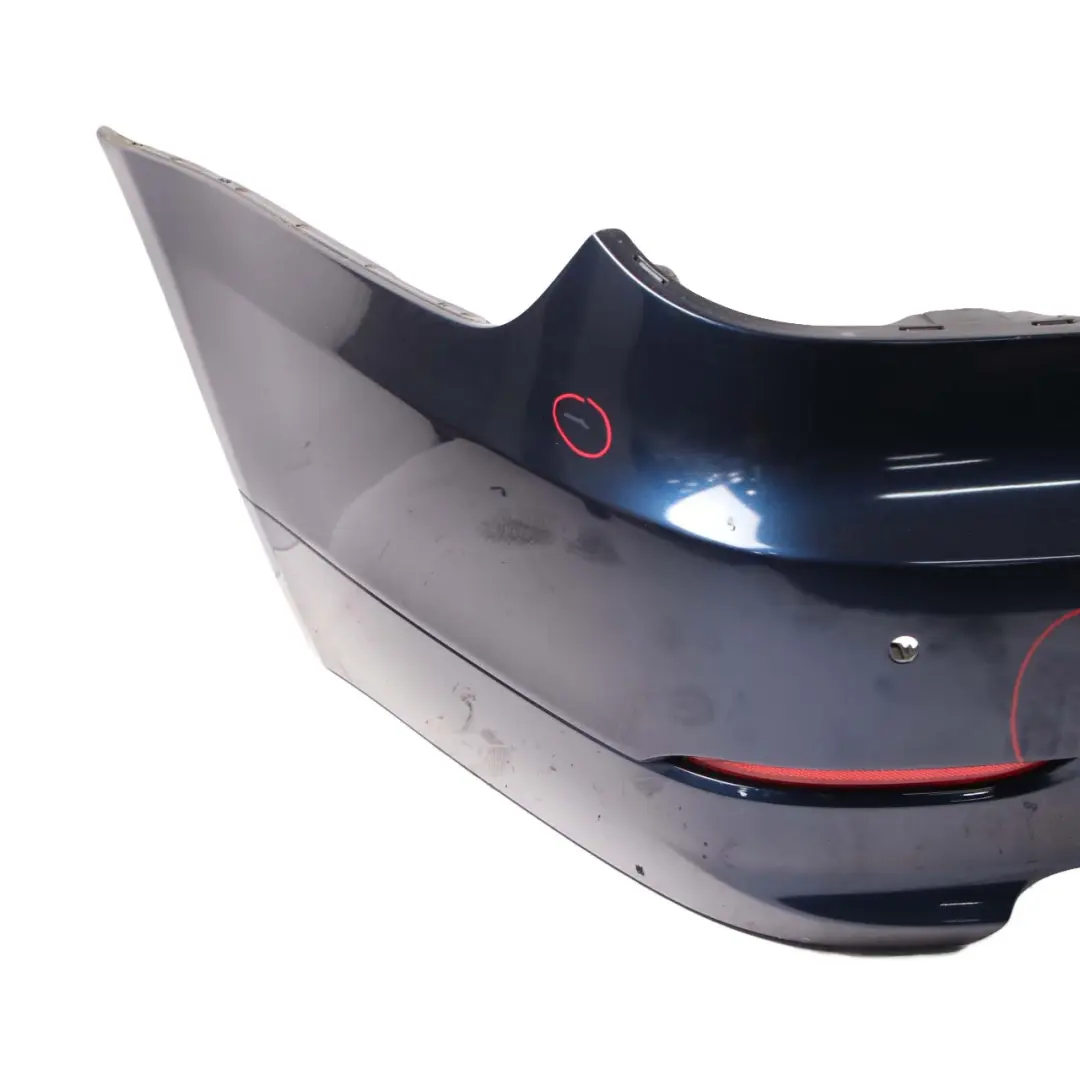 BMW E60 LCI Bumper Rear PDC Trim Panel Tiefseeblau Deep Sea Blue Metallic - A76 - SKU 0422349-DSB2 - Part number 0422349