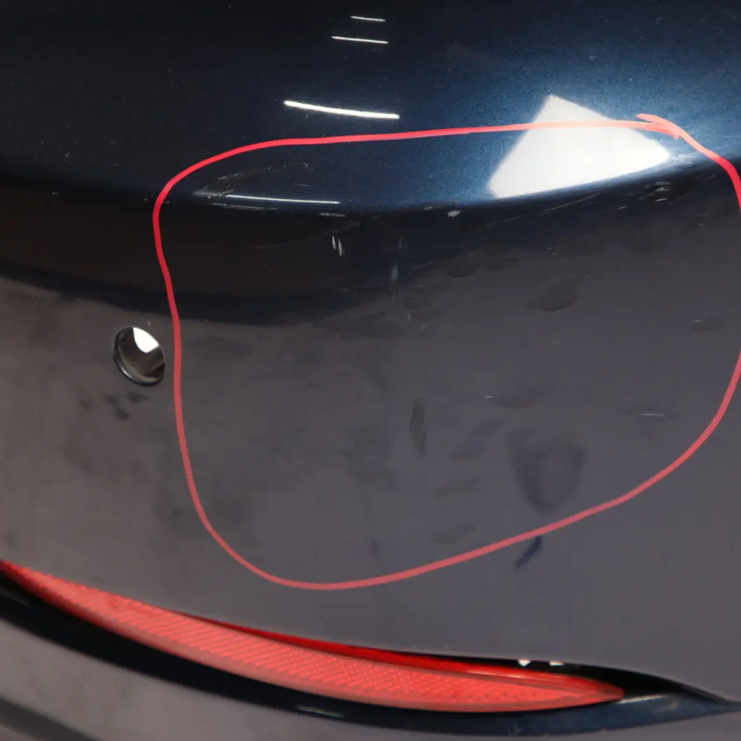 BMW E60 LCI Bumper Rear PDC Trim Panel Tiefseeblau Deep Sea Blue Metallic - A76 - SKU 0422349-DSB2 - Part number 0422349