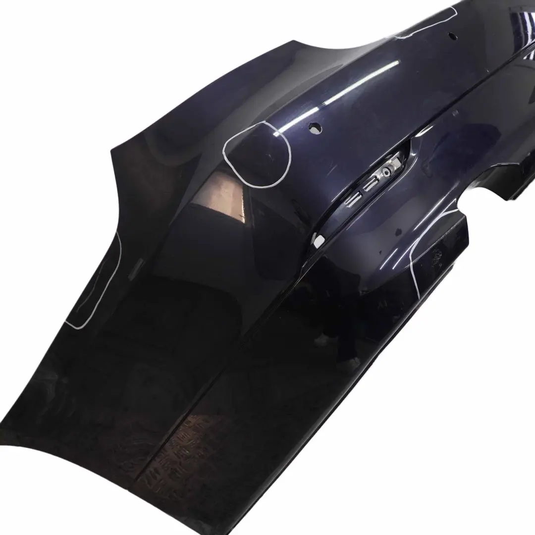 BMW E60 LCI Rear Bumper PDC Monacoblau Monaco Blue Metallic - A35 - SKU 0422349-MB3 - Part number 0422349