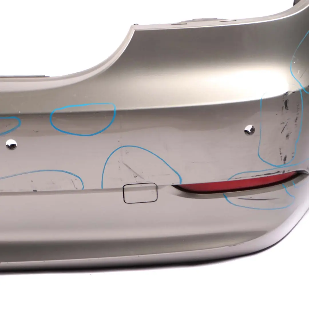 BMW 5 Series E60 Saloon 1 Rear Bumper PDC Platinbronze Platinum Bronze - A53 - SKU 0422349-PB1 - Part number 0422349