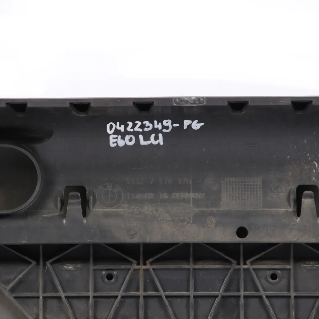 BMW E60 LCI Bumper Rear PDC Trim Panel Platingrau Platinum Grey Metallic - A68 - SKU 0422349-PG - Part number 0422349