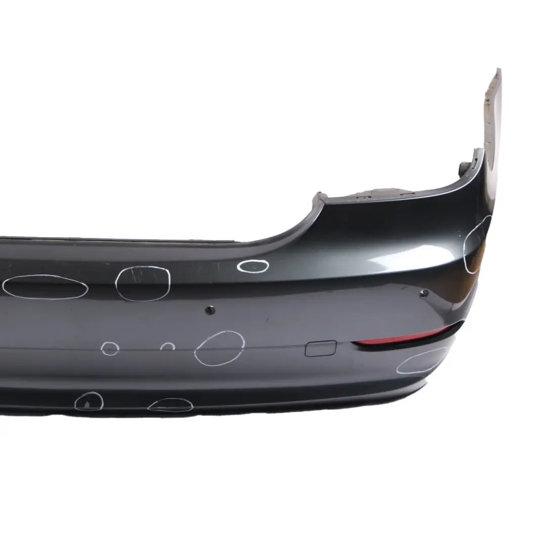 BMW E60 LCI Bumper Rear PDC Trim Panel Platingrau Platinum Grey Metallic - A68 - SKU 0422349-PG - Part number 0422349