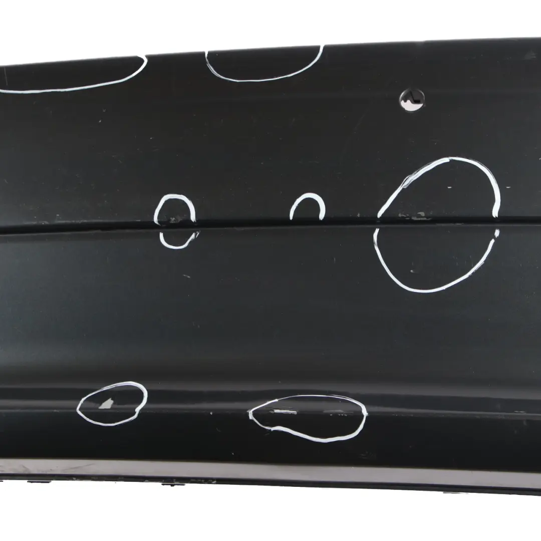 BMW E60 LCI Bumper Rear PDC Trim Panel Platingrau Platinum Grey Metallic - A68 - SKU 0422349-PG - Part number 0422349