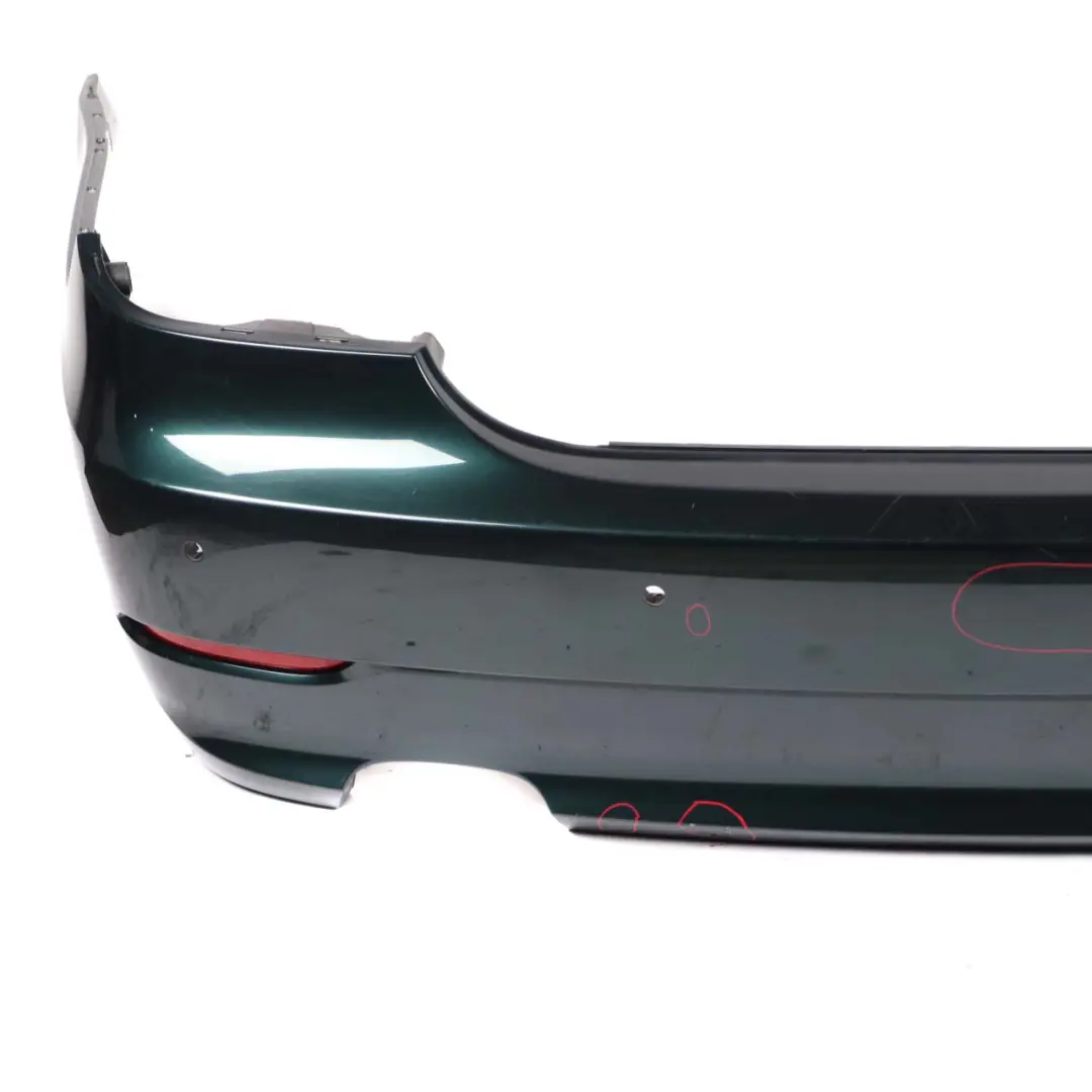 BMW 5 E60 LCI Saloon Rear Bumper PDC Tiefgruen Deep Green Metallic - A43 - SKU 0422349-TG - Part number 0422349