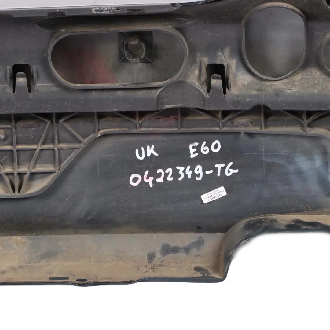 Bumper PDC Tiefgruen Deep Green Metallic - A43 to BMW 5 E60 LCI Saloon Rear with Part number 0422349 BMW 5 E60 LCI Saloon Rear Bumper PDC Tiefgruen Deep Green Metallic - A43 - SKU 0422349-TG - Part number 0422349