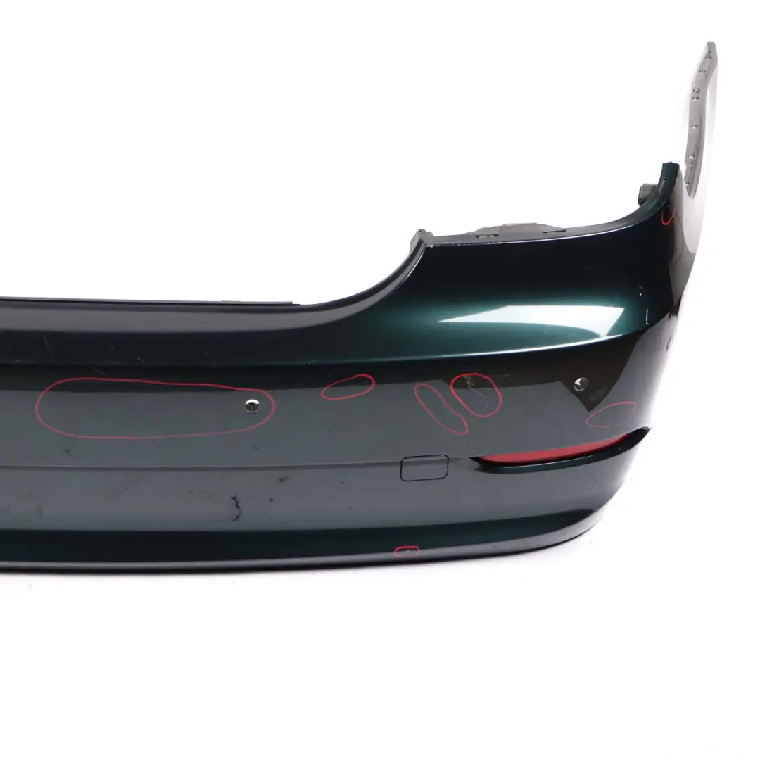 BMW 5 E60 LCI Saloon Rear Bumper PDC Tiefgruen Deep Green Metallic - A43 - SKU 0422349-TG - Part number 0422349