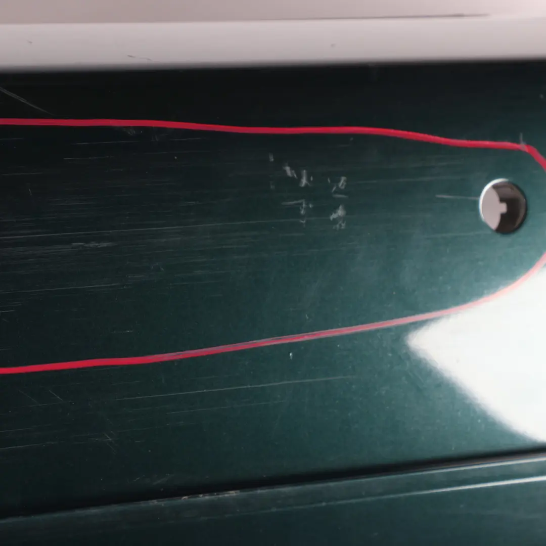 BMW 5 E60 LCI Saloon Rear Bumper PDC Tiefgruen Deep Green Metallic - A43 - SKU 0422349-TG - Part number 0422349