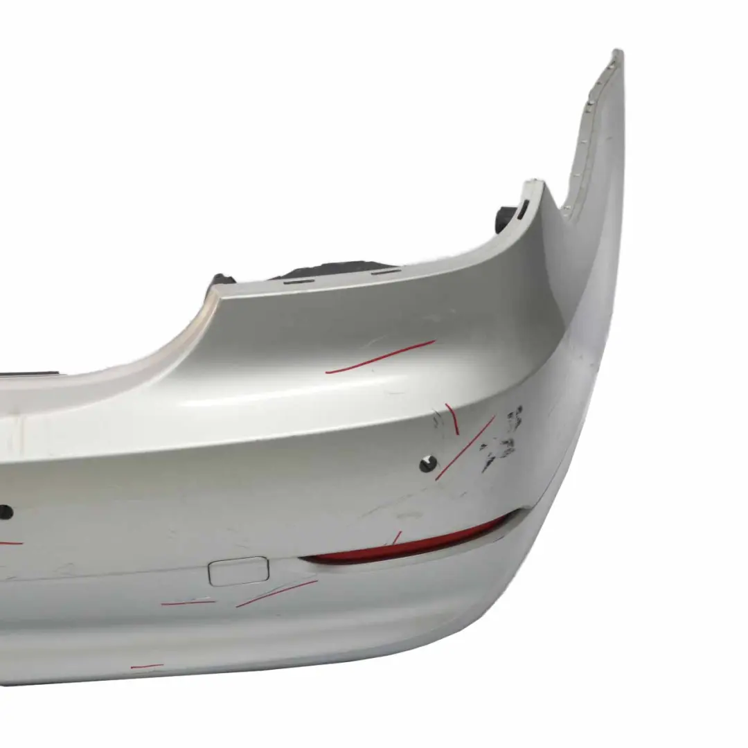 Bumper PDC Titansilber Titan Silver Metallic - 354 to BMW E60 Saloon Rear with Part number 0422349 BMW E60 Saloon Rear Bumper PDC Titansilber Titan Silver Metallic - 354 - SKU 0422349-TS - Part number 0422349