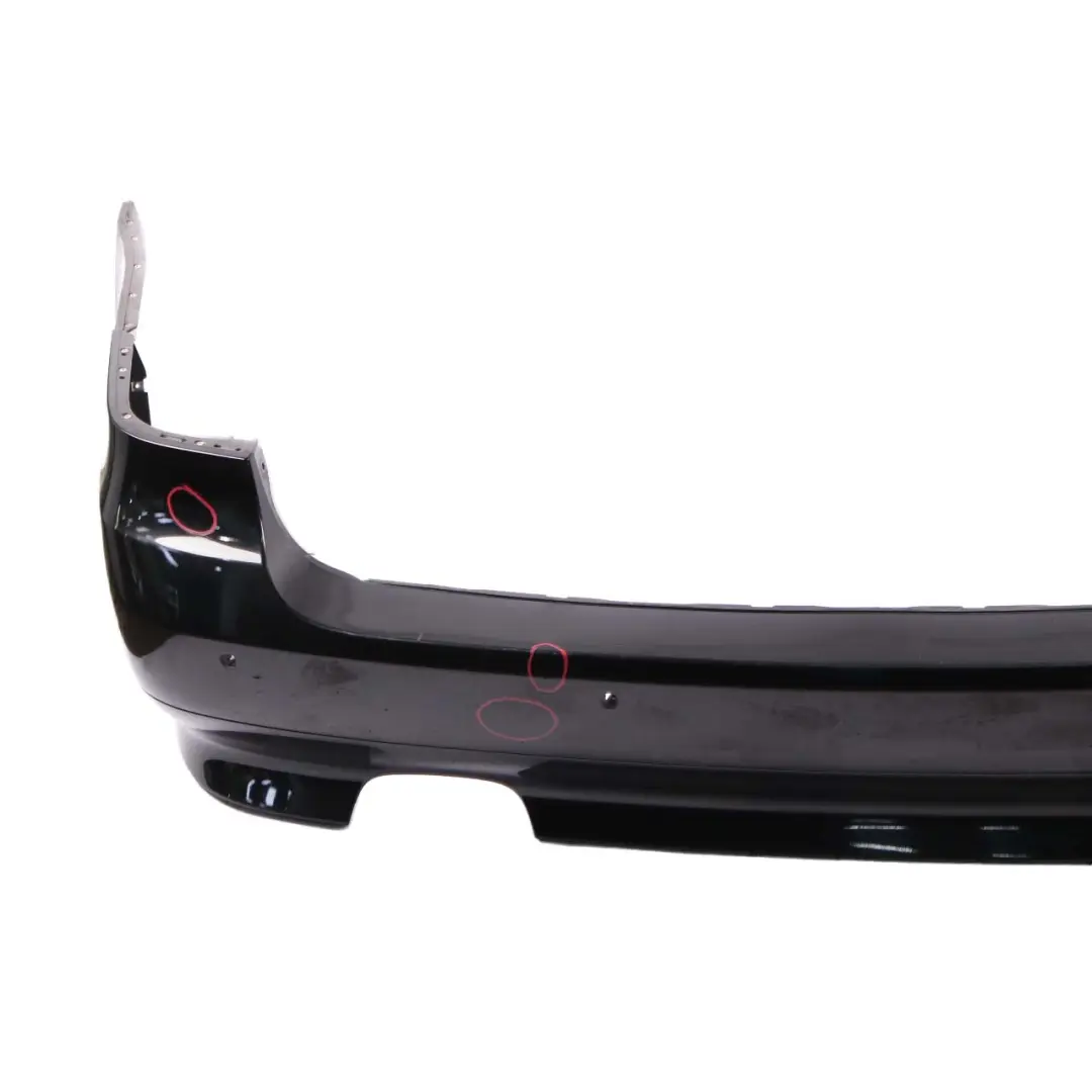 Bumper BMW E61 LCI Touring Trim Panel PDC Black Sapphire Metallic - 475 to Rear with Part number 0422357 Rear Bumper BMW E61 LCI Touring Trim Panel PDC Black Sapphire Metallic - 475 - SKU 0422357-BS - Part number 0422357