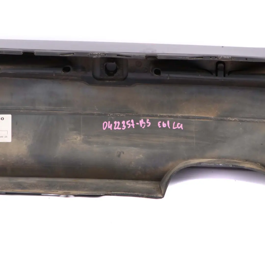 Bumper BMW E61 LCI Touring Trim Panel PDC Black Sapphire Metallic - 475 to Rear with Part number 0422357 Rear Bumper BMW E61 LCI Touring Trim Panel PDC Black Sapphire Metallic - 475 - SKU 0422357-BS - Part number 0422357