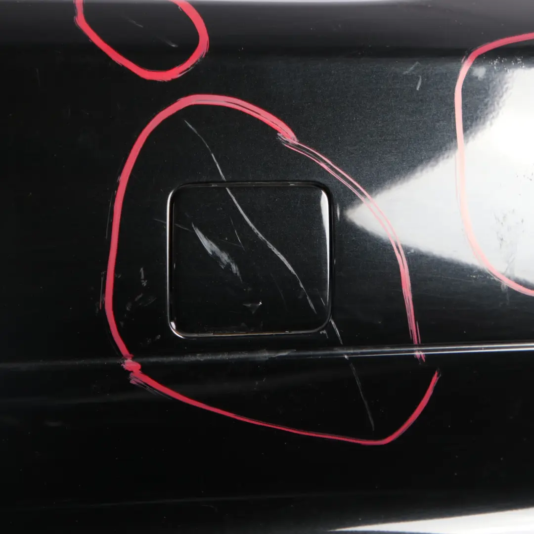 Bumper BMW E61 LCI Touring Trim Panel PDC Black Sapphire Metallic - 475 to Rear with Part number 0422357 Rear Bumper BMW E61 LCI Touring Trim Panel PDC Black Sapphire Metallic - 475 - SKU 0422357-BS - Part number 0422357