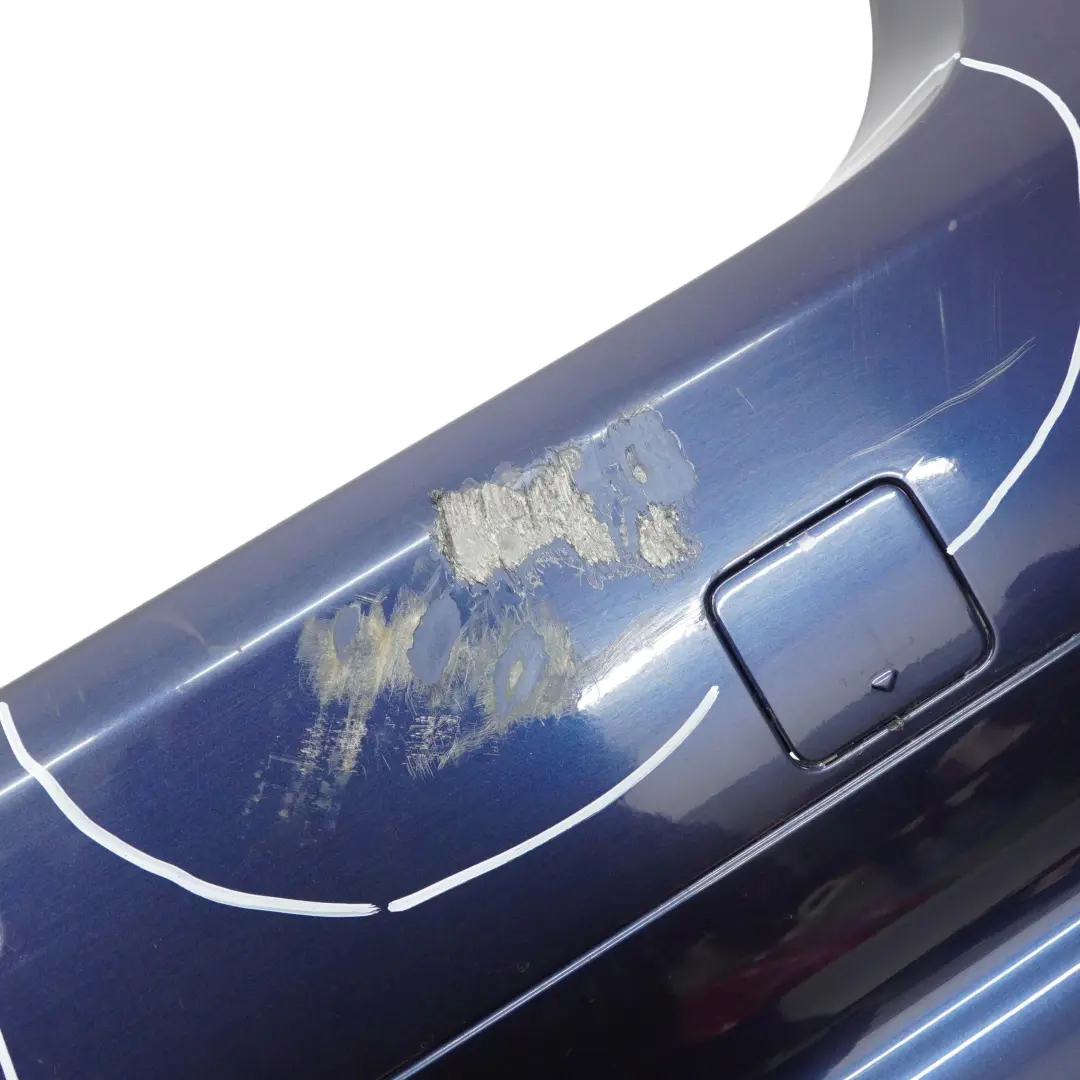BMW E61 LCI Touring Rear Bumper Trim Panel PDC Tiefseeblau Deep Sea Blue - A76 - SKU 0422357-DSB1 - Part number 0422357