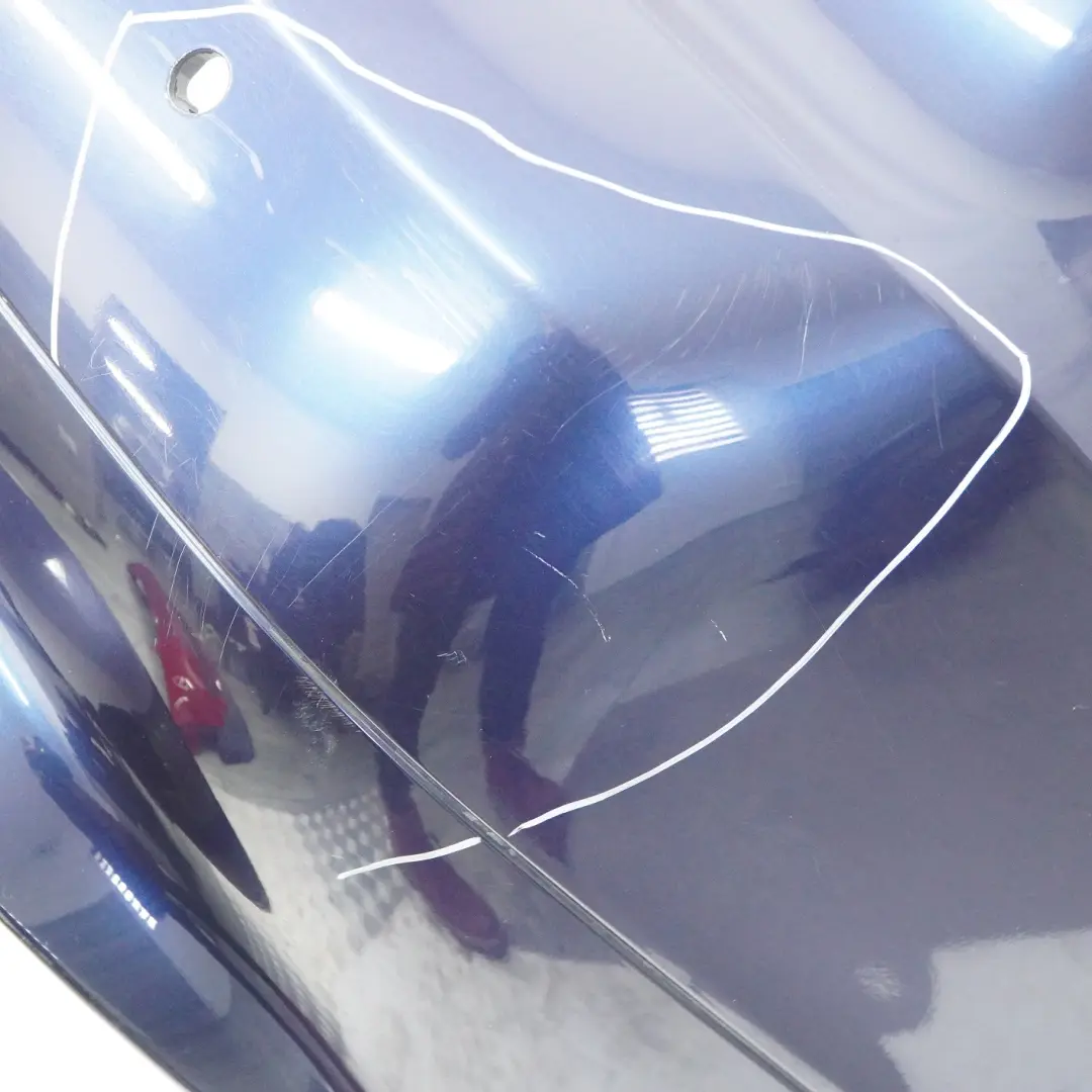 BMW E61 LCI Touring Rear Bumper Trim Panel PDC Tiefseeblau Deep Sea Blue - A76 - SKU 0422357-DSB1 - Part number 0422357