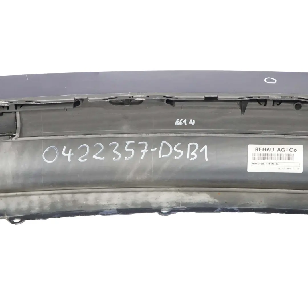 BMW E61 LCI Touring Rear Bumper Trim Panel PDC Tiefseeblau Deep Sea Blue - A76 - SKU 0422357-DSB1 - Part number 0422357