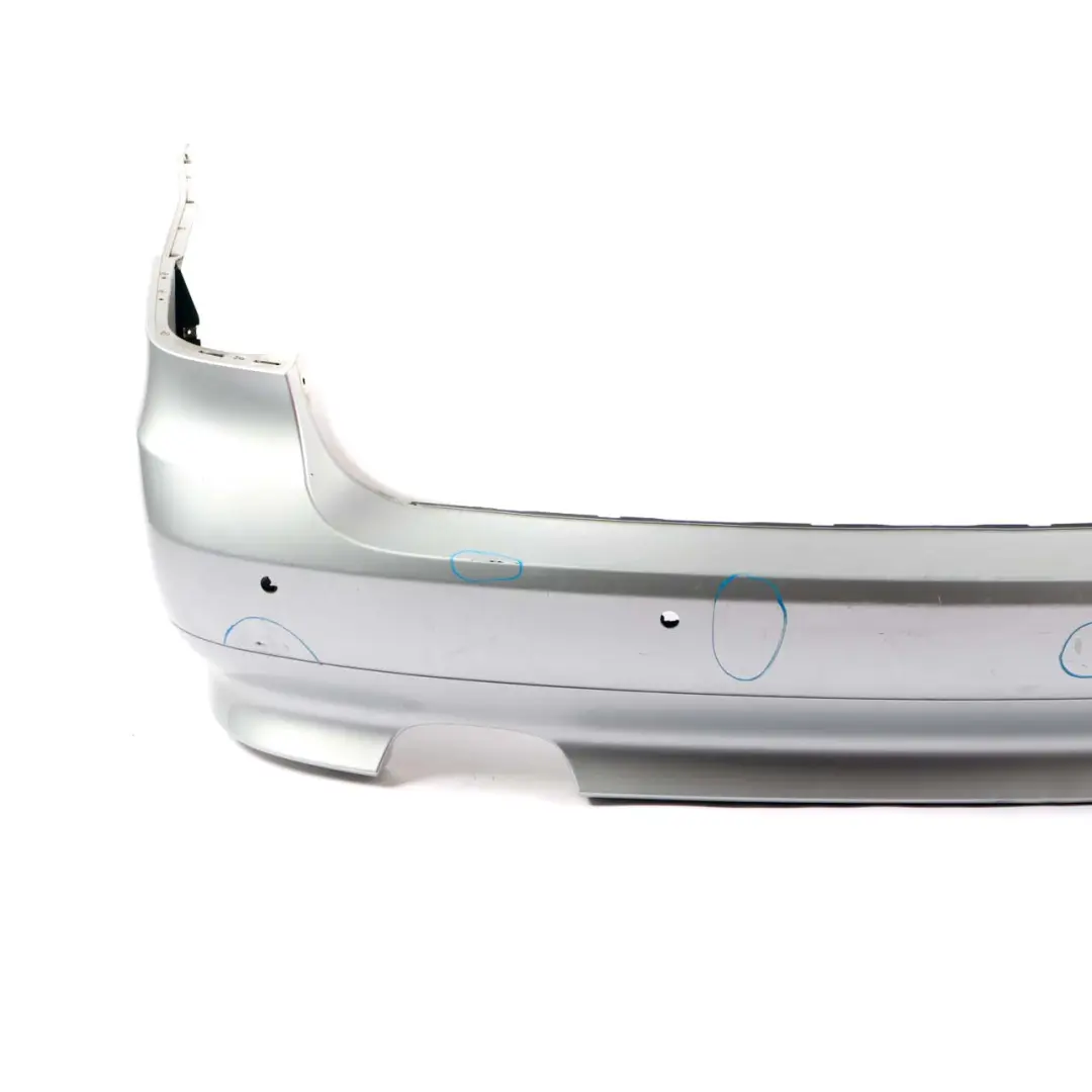 BMW 5 E61 LCI Touring Rear Bumper Trim Panel PDC Titansilber Titan Silver - 354 - SKU 0422357-TS1 - Part number 0422357