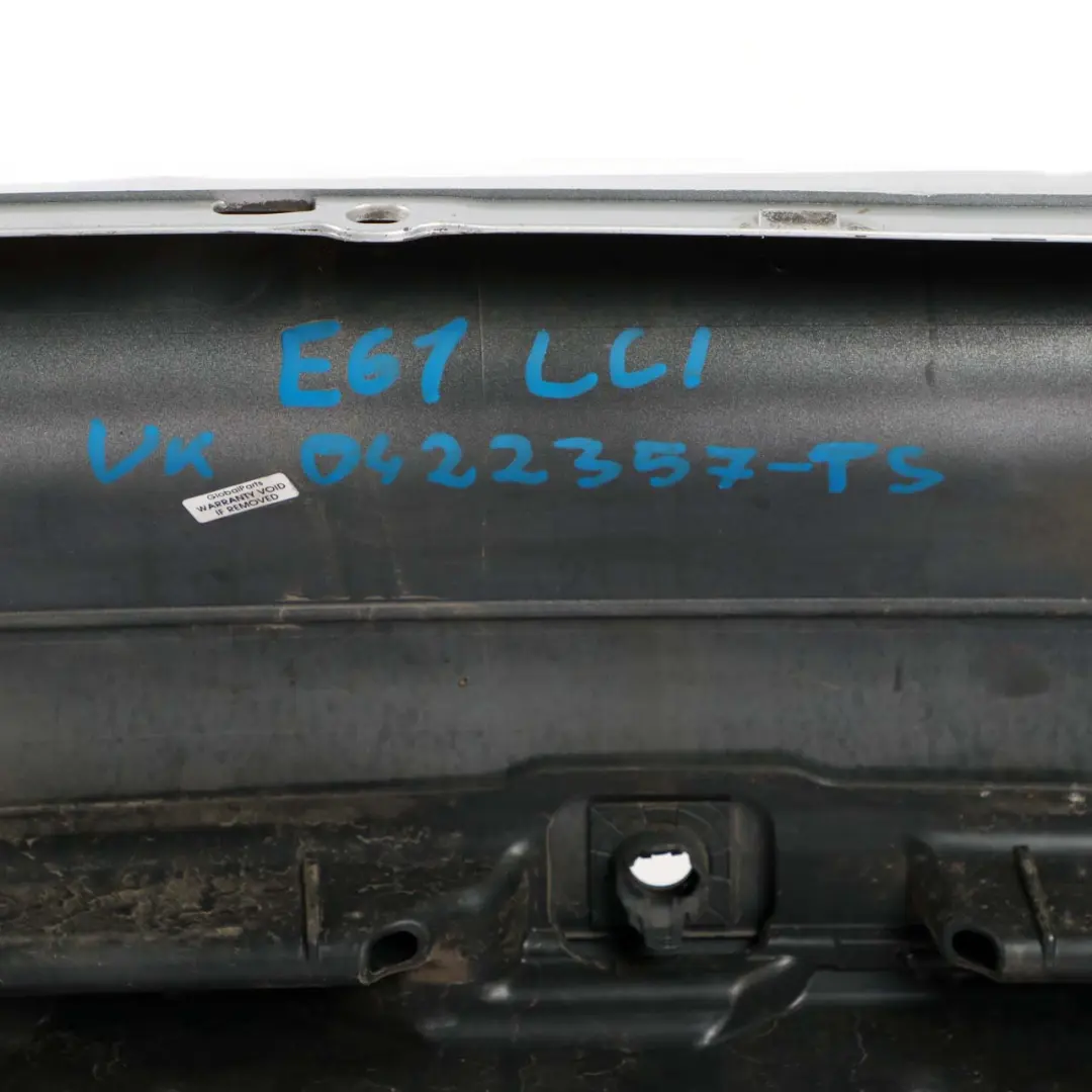 BMW 5 E61 LCI Touring Rear Bumper Trim Panel PDC Titansilber Titan Silver - 354 - SKU 0422357-TS1 - Part number 0422357