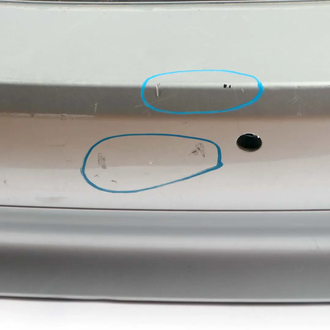 BMW 5 E61 LCI Touring Rear Bumper Trim Panel PDC Titansilber Titan Silver - 354 - SKU 0422357-TS1 - Part number 0422357