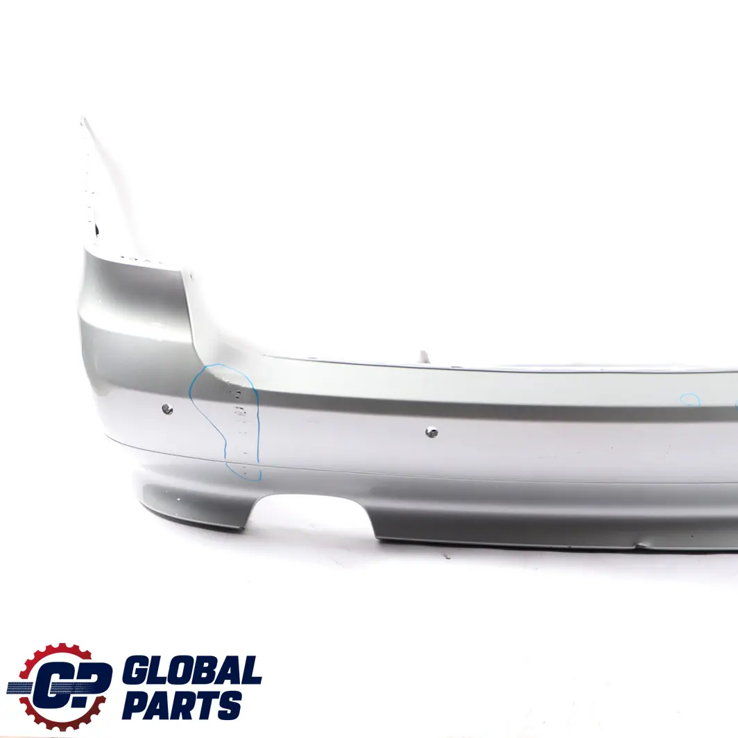 BMW 5 E61 LCI Touring Rear Bumper Trim Panel PDC Titansilber Titan Silver - 354 - SKU 0422357-TS - Part number 0422357
